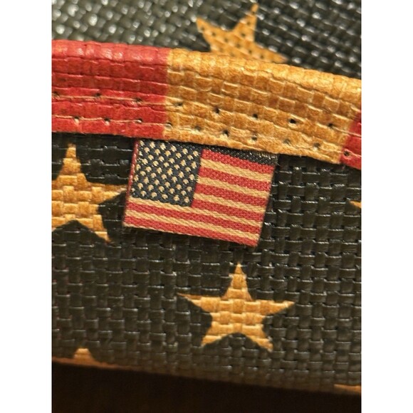 Vintage Tea Stained USA American Flag Shape It Brim Western Cowboy Hat Unisex - Picture 12 of 14